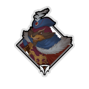 Glitter Crownfall Sticker - Pangolier