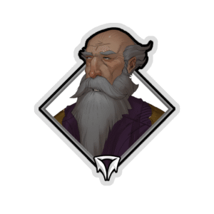 Glitter Crownfall Sticker - Thrael