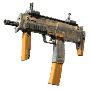 MP7 | Short Ochre (Battle-Scarred)