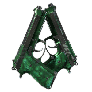 Dual Berettas | Polished Malachite (Field-Tested)