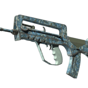 FAMAS | Cyanospatter (Field-Tested)