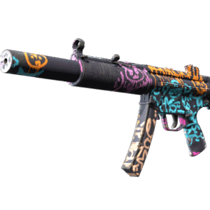 MP5-SD | Neon Squeezer (Well-Worn)